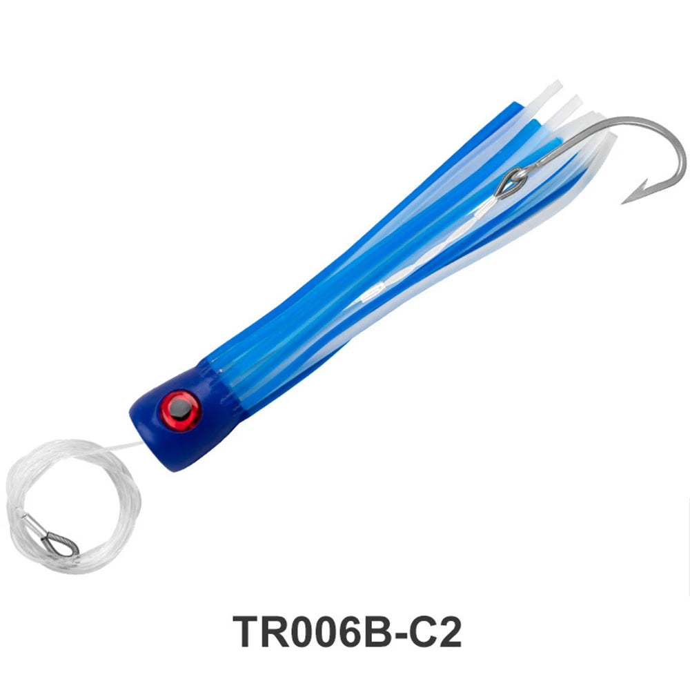 9"Rig Bird Trolling Lures Fishing Rigged Lure Squid Tuna Daisy Chain Artificial Bait Saltwater Big Game Fishing Mahi Marlin