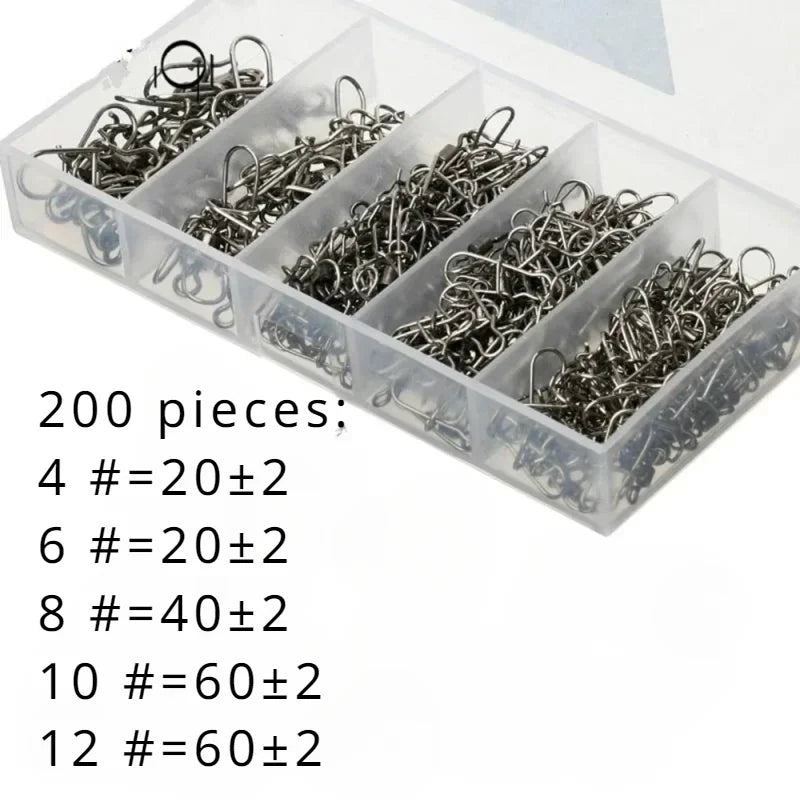 Delysia King 50/100/200 Piece Set of Fishing connector fishing gear kit