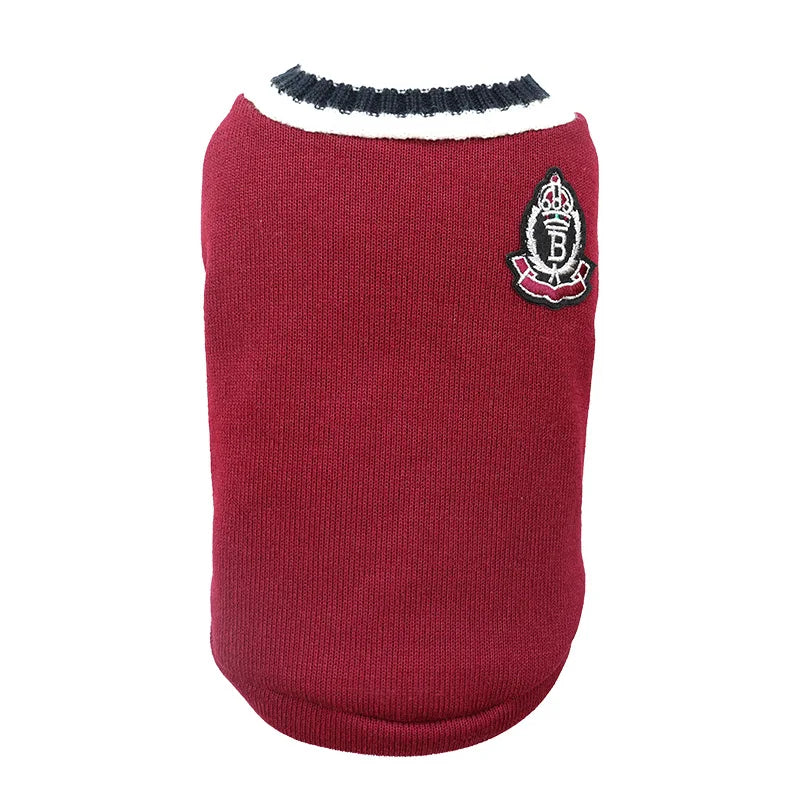 CozyPaws Cat And Dog Christmas Sweater - Warm Polyester