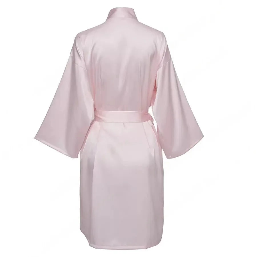 Bridal Satin Custom Bridesmaid Kimono - Personalized Robes
