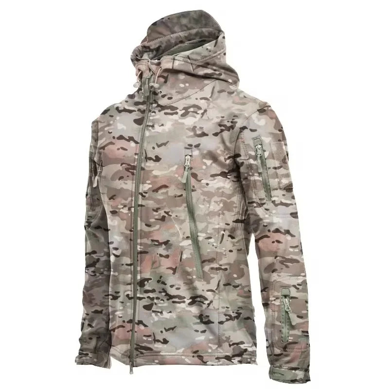 Military Shark Skin Soft Shell Jackets Men - Waterproof