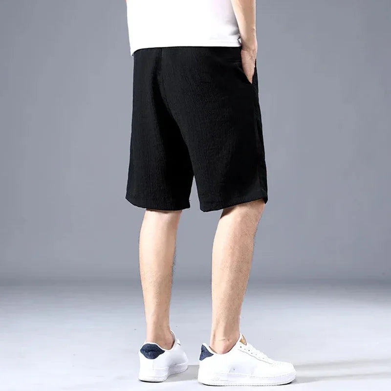 Lce Silk Shorts - Breathable Cropped Pants For Hot Weather