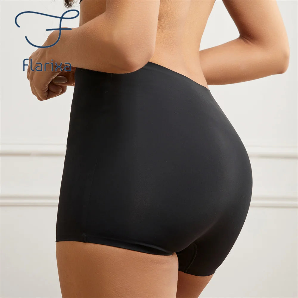 Flarixa Seamless Boxer Briefs For Women - Anti Chafe