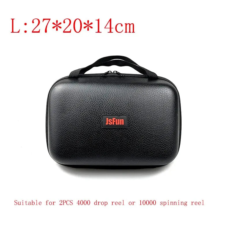 S/M/L Spinning Fishing Bag PU Case Cover Fishing Reel Bag Shockproof Waterproof Fishing Tackle Storage Case For 1-2 Fishing Reel