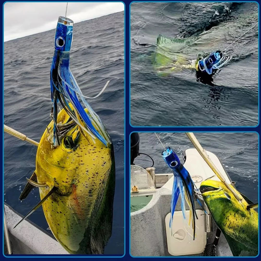 Mahi Lure 32cm 295g Octopus Skirts Trolling Lures Saltwater Big Game Fishing Offshore Deep Sea Fishing Tuna Wahoo Marlin Bait
