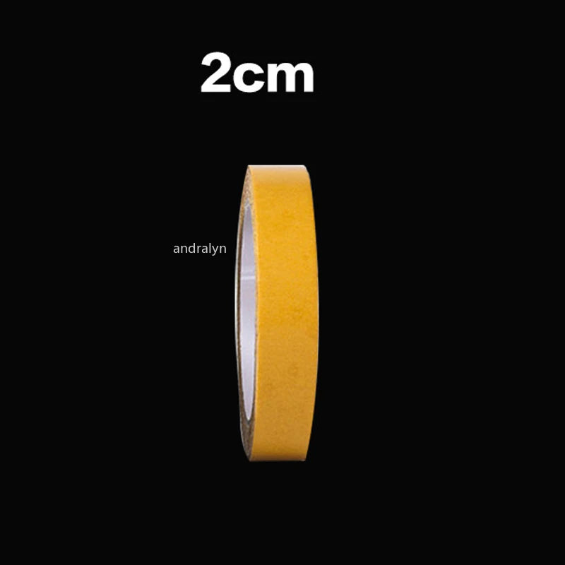 1Roll Double Sided Tape High Viscosity Grid Fiber Transparent Double Sided Tape Sticky Waterproof Adhesive Fiber Mesh Tapes