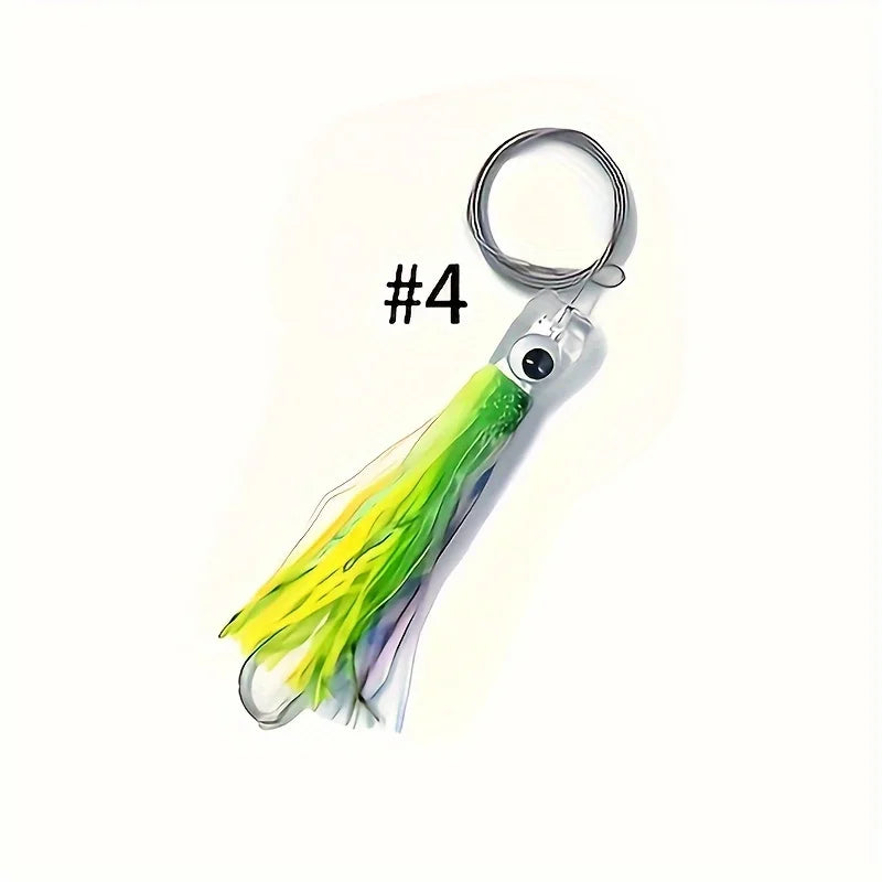 Trolling Fishing Lure Saltwater, Tuna, Marlin, Wahoo, Shark, Mahi 6.5 inch Squid Skirted