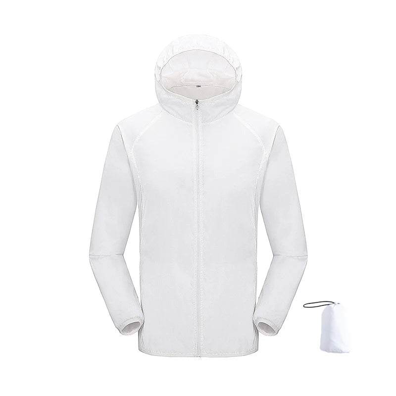 JNLN Waterproof Hiking Jacket - Packable Quick Dry Windproof UV