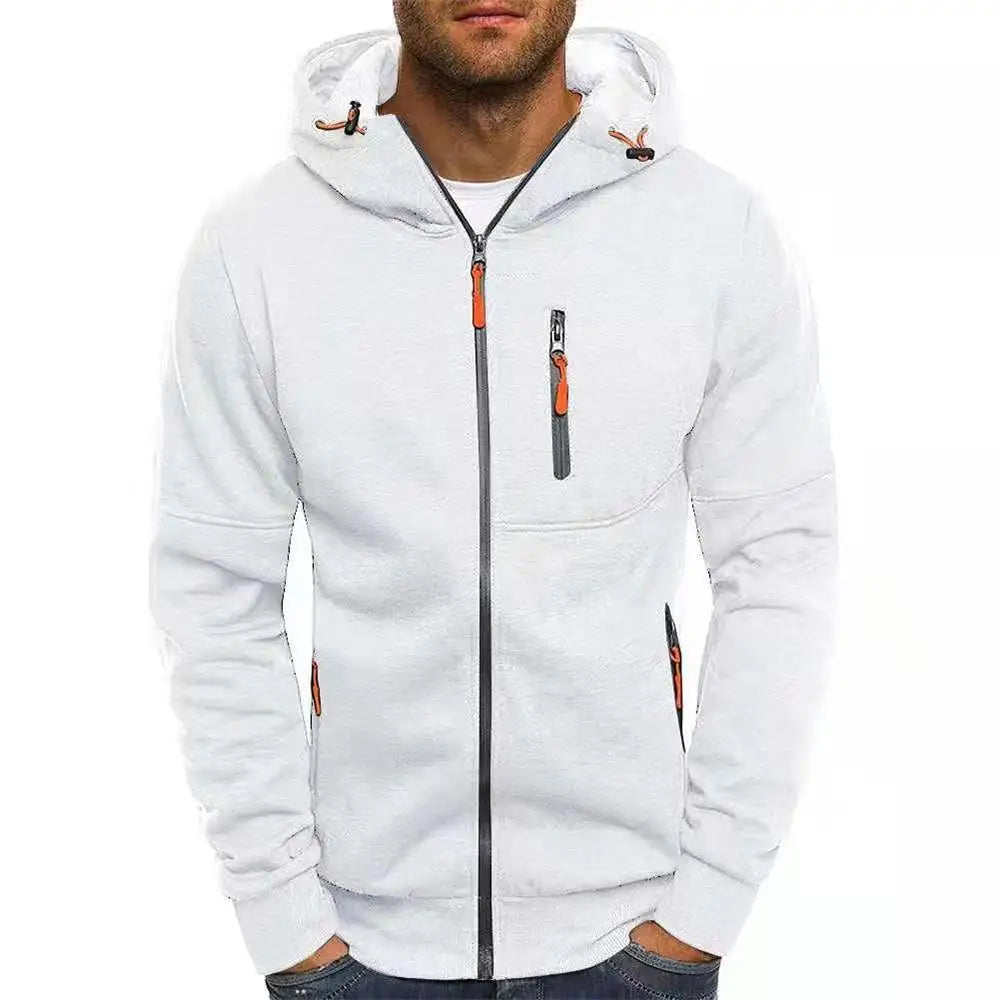UrbanFlex Zip Hoodie Mens Sweatshirt - Slim Fit Comfort