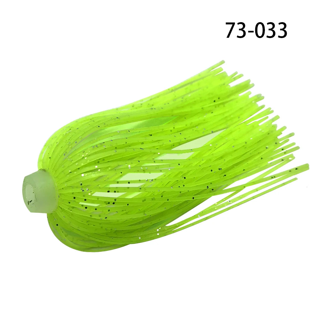 5 pcs/lot 88 Strands 64mm Silicone Skirts Elastic hole Umbrella skirts Fishing Accessories Buzzbaits Spinner Buzz Bait