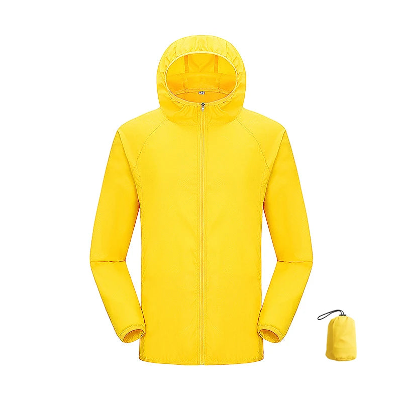 JNLN Waterproof Hiking Jacket - Packable Quick Dry Windproof UV