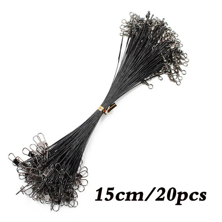 AquaGuard Anti Bite Steel Leader With Swivel - Durable Wire