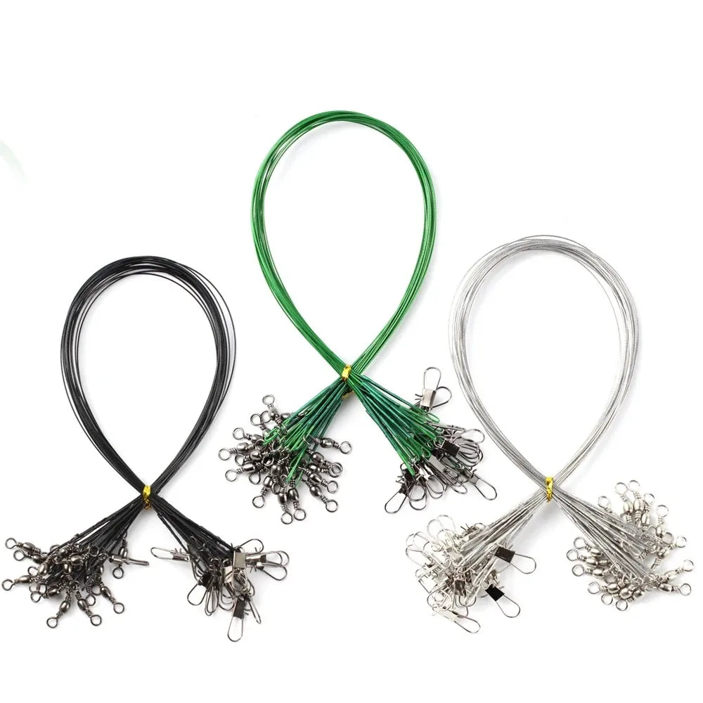 AquaPro Anti Bite Steel Leader With Swivel - AntiTangle