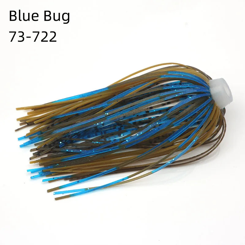 3/10 pcs/lot 88 Strands 64mm Silicone Skirts Elastic hole Umbrella skirts Fishing Accessories Buzzbaits Spinner Buzz Bait
