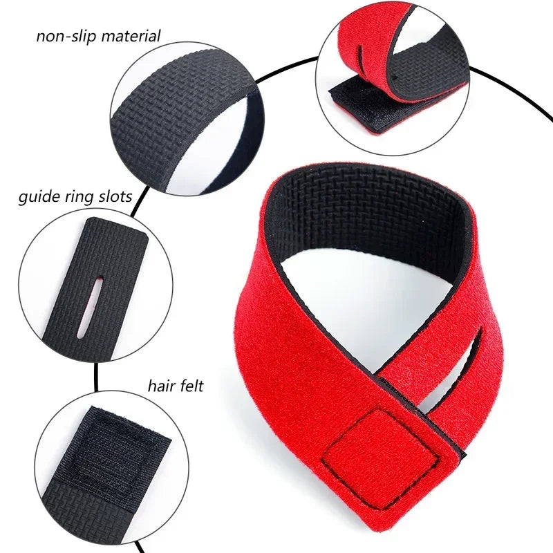 5/10Pcs Fishing Rod Tie Holder Strap Non-slip Belt Tackle Elastic Wrap Band Pole Holder Fastener Ties Reusable Bandage Fastener