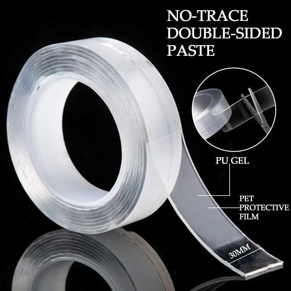 Nano Tape Double-Sided Adhesive Tape Traceless Waterproof Tape 1/3/5m