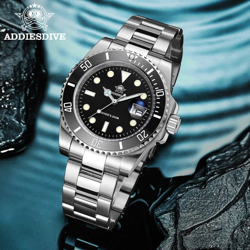 Men's Stainless Steel Watch Leisure Quartz Waterproof Outdoor Sports Watch