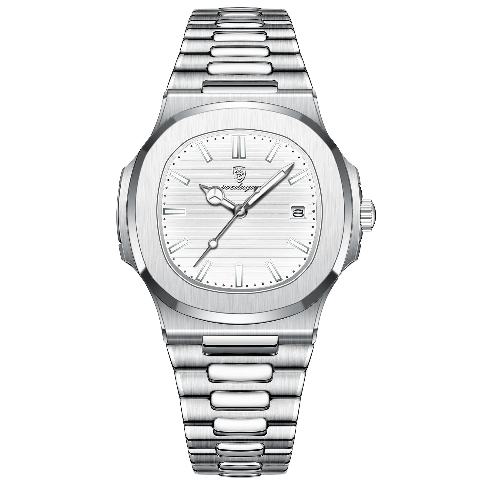 Men’s Wristwatch Waterproof Luminous Date Stainless Steel Sports Quartz Watches For Men