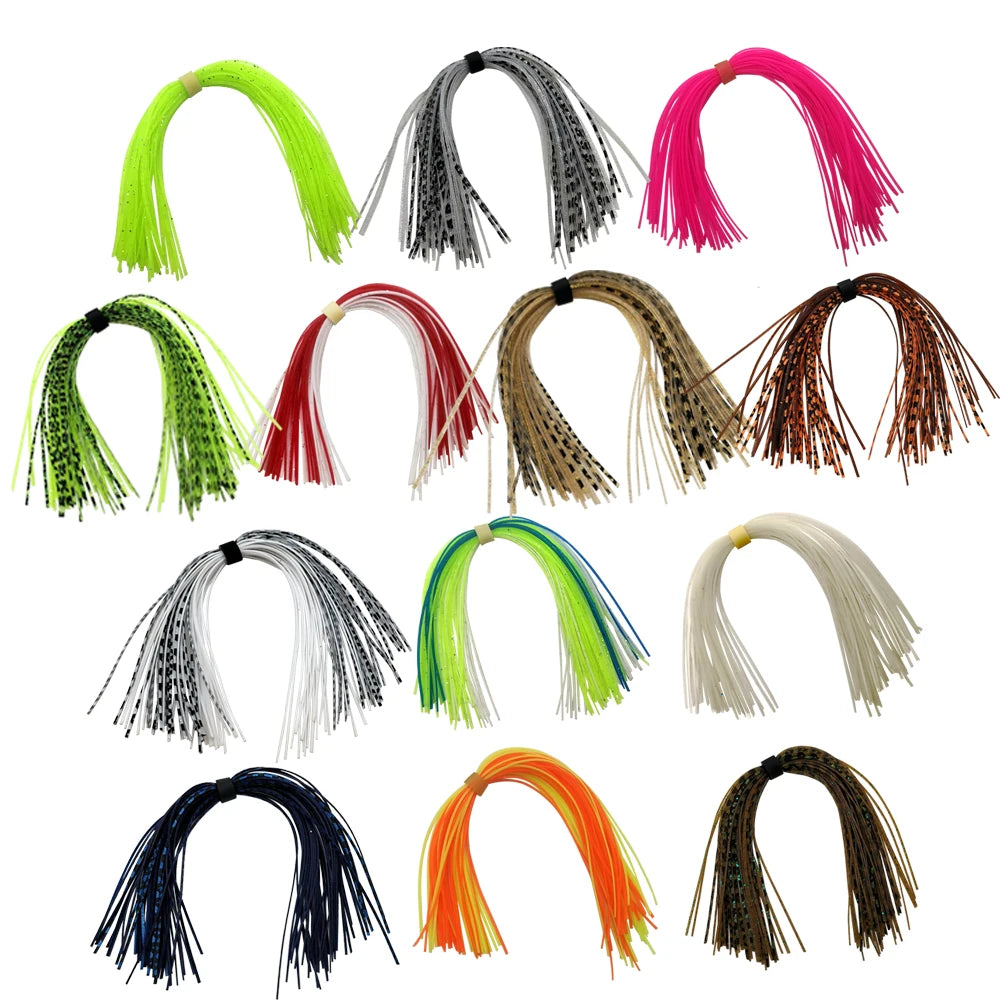 5 pcs/lot 44 Strands Silicone Skirts Umbrella skirts Fishing Accessories Buzzbaits Spinner Buzz Bait