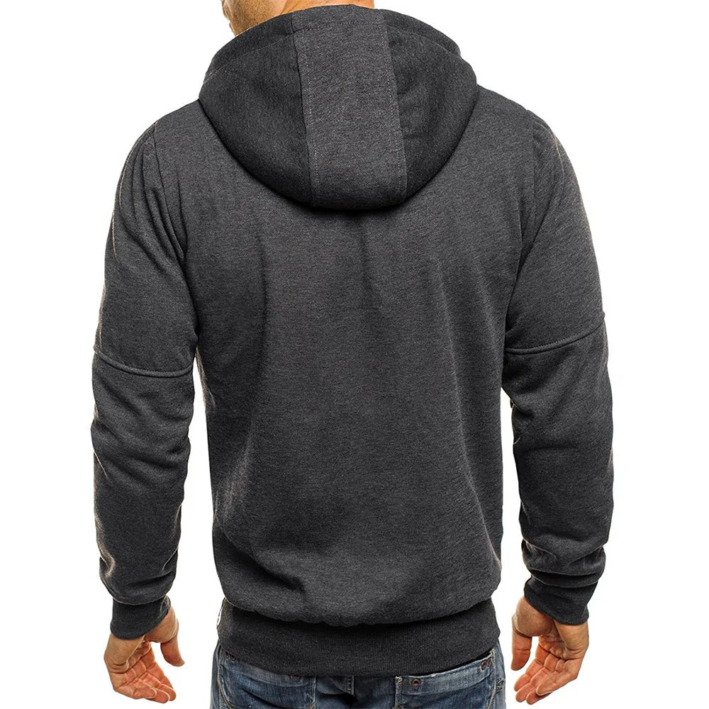 UrbanFlex Zip Hoodie Mens Sweatshirt - Slim Fit Comfort