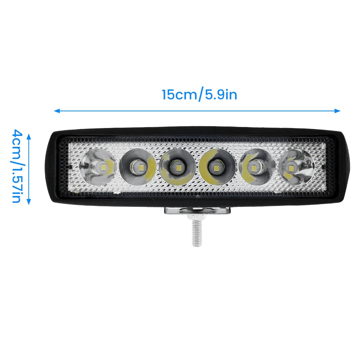 TrailNova Led Strip Work Light - 18W 6000K IP67 Waterproof