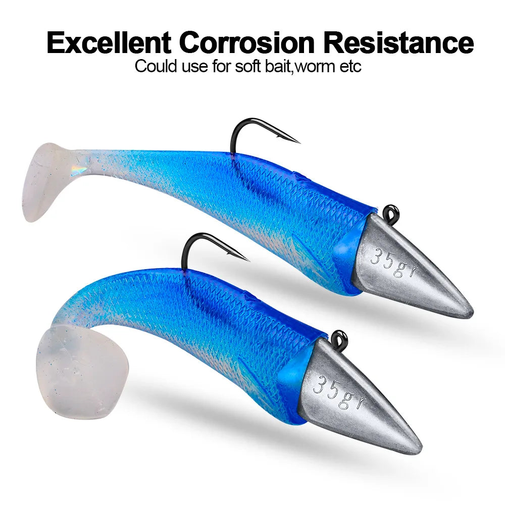 5pcs Triangle Jig Head Fishing Hooks 7g 10g 15g 21g 28g 35g with Sharp Hook Fishihooks Fishing Equipment Gear Tackle Accessories