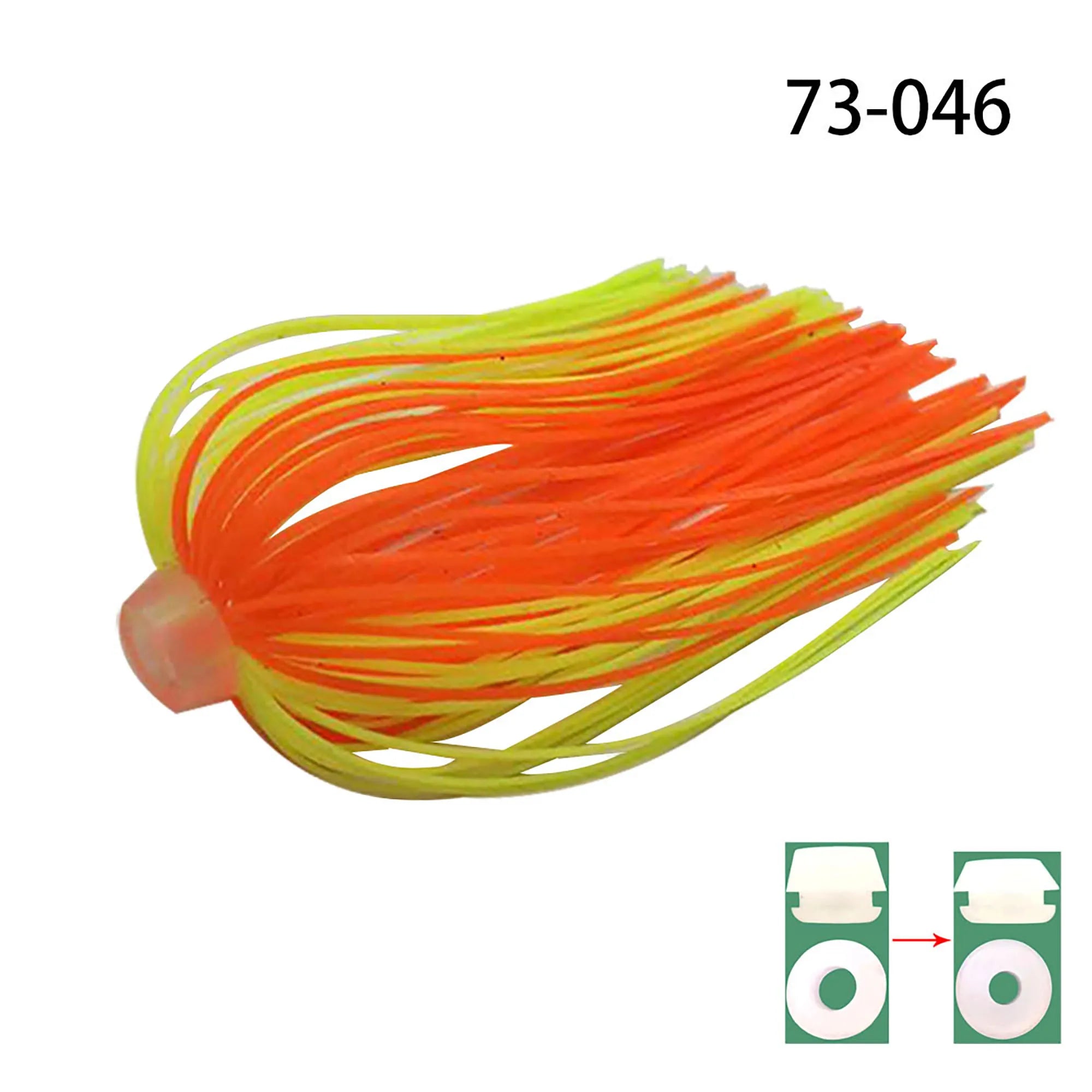 5 pcs/lot 88 Strands 64mm Silicone Skirts Elastic hole Umbrella skirts Fishing Accessories Buzzbaits Spinner Buzz Bait