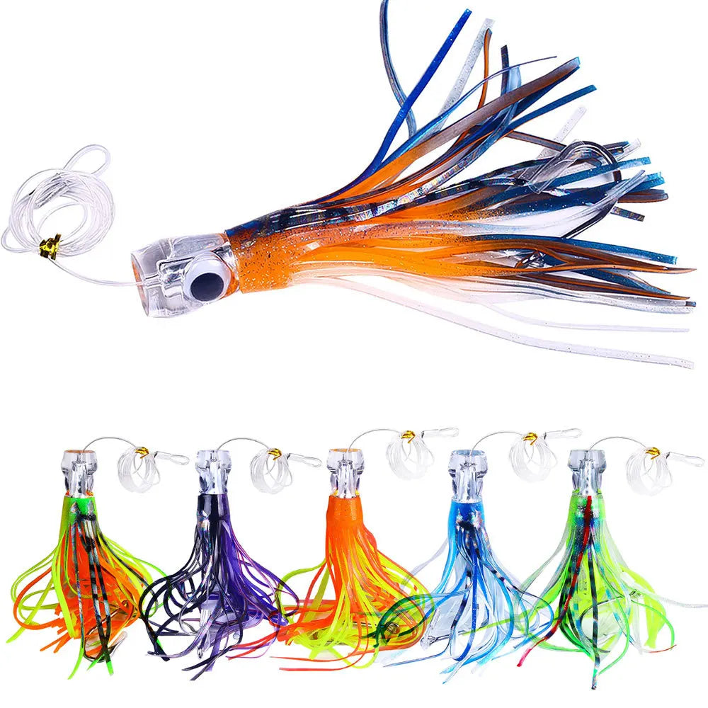 AquaForge Two Sizes Squid Lures - Wire Bait And Soft Lure