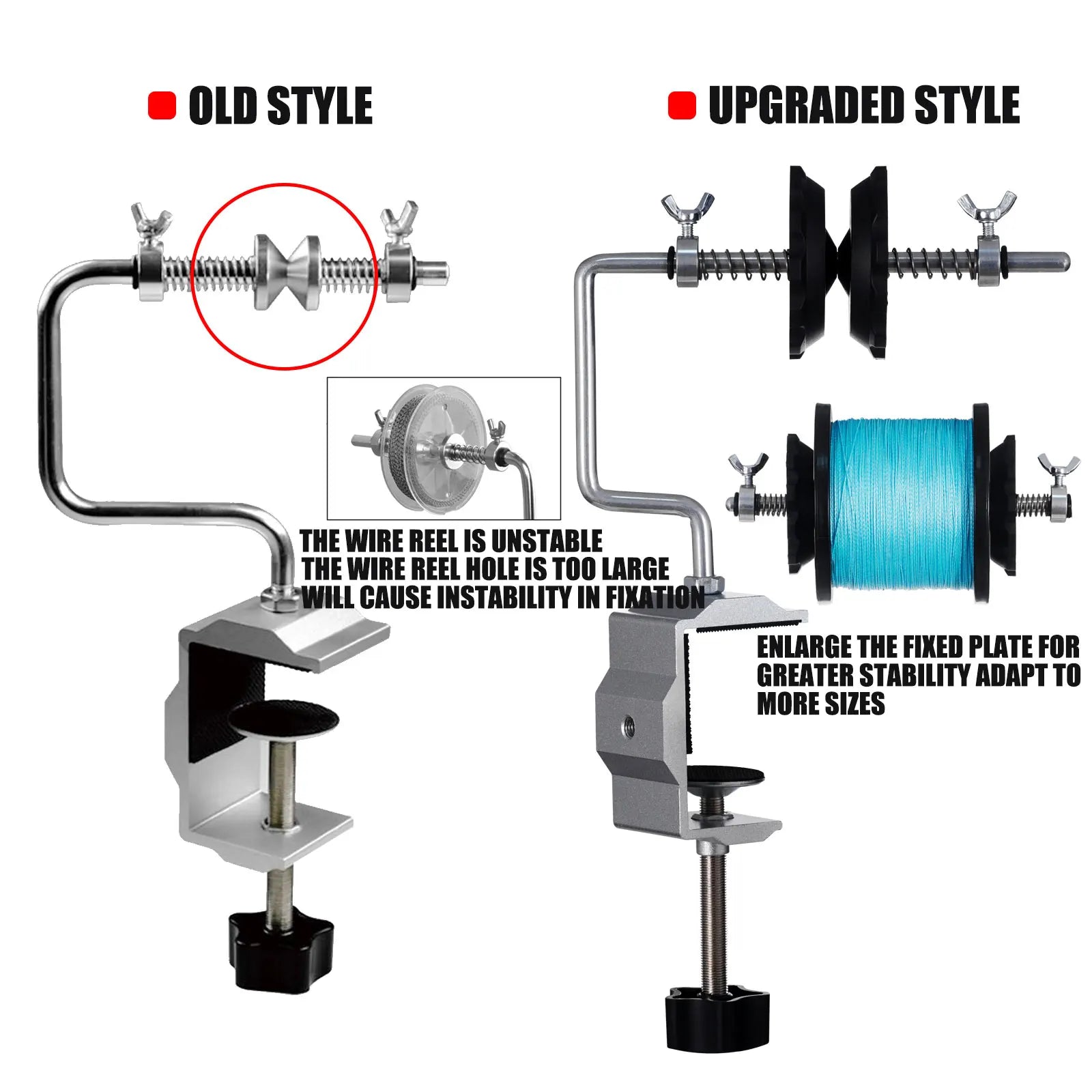 New Fishing Line Spooler for Baitcasting Spinning Reel Portable Fishing Line Winder Machine Reel Spooler Fishing Tackle Tools