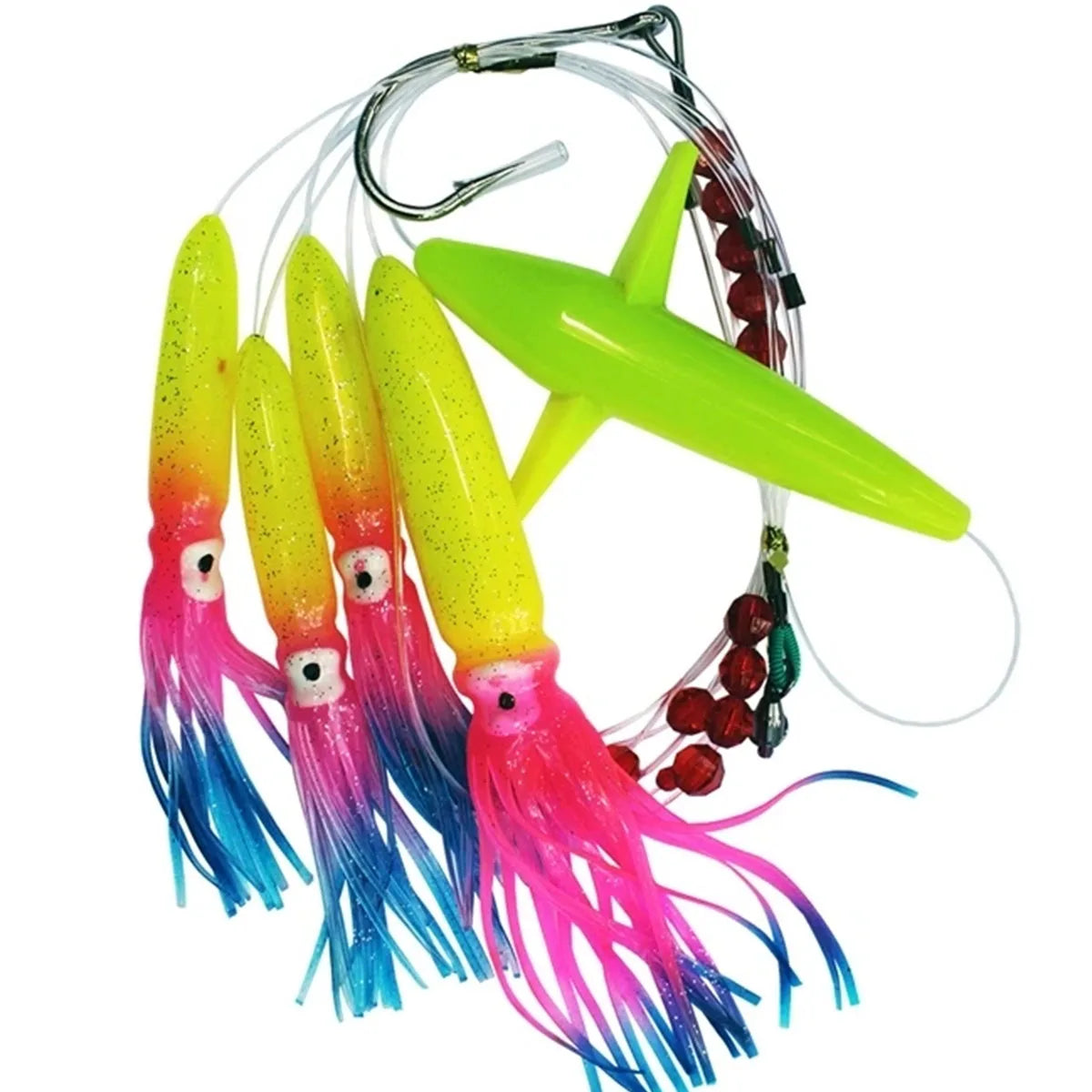 Fishing Daisy Chain Big Game Daisy Bird Bulb Squid Trolling Bird Tuna Lures Fishing Teasers For Marlin Sailfish Big Game Fish