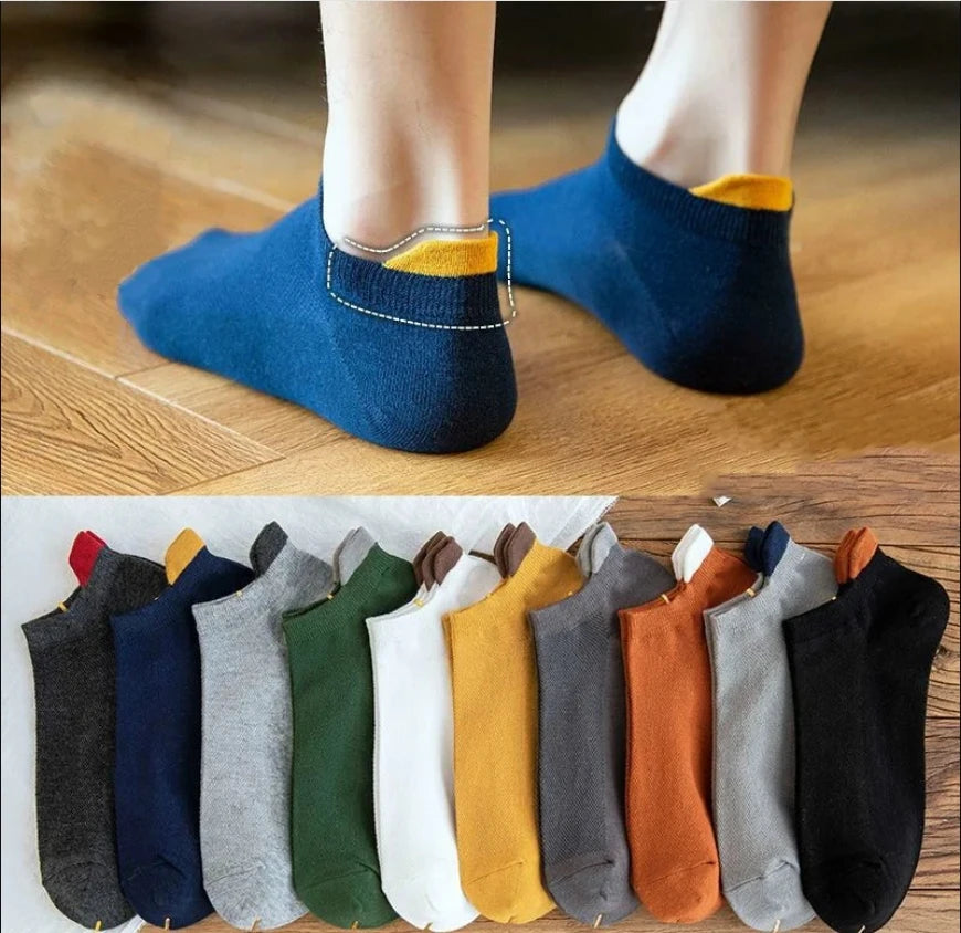 Breathable Sports Bamboo Fiber Men’s Socks Sweat Absorption 10/5/3pairs