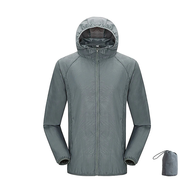 JNLN Waterproof Hiking Jacket - Packable Quick Dry Windproof UV