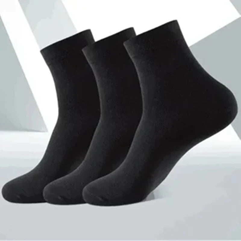 Breathable Sports Bamboo Fiber Men’s Socks Sweat Absorption 10/5/3pairs