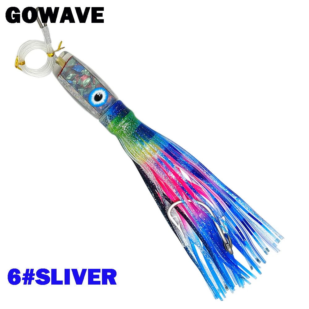 Mahi Lure 32cm 295g Octopus Skirts Trolling Lures Saltwater Big Game Fishing Offshore Deep Sea Fishing Tuna Wahoo Marlin Bait