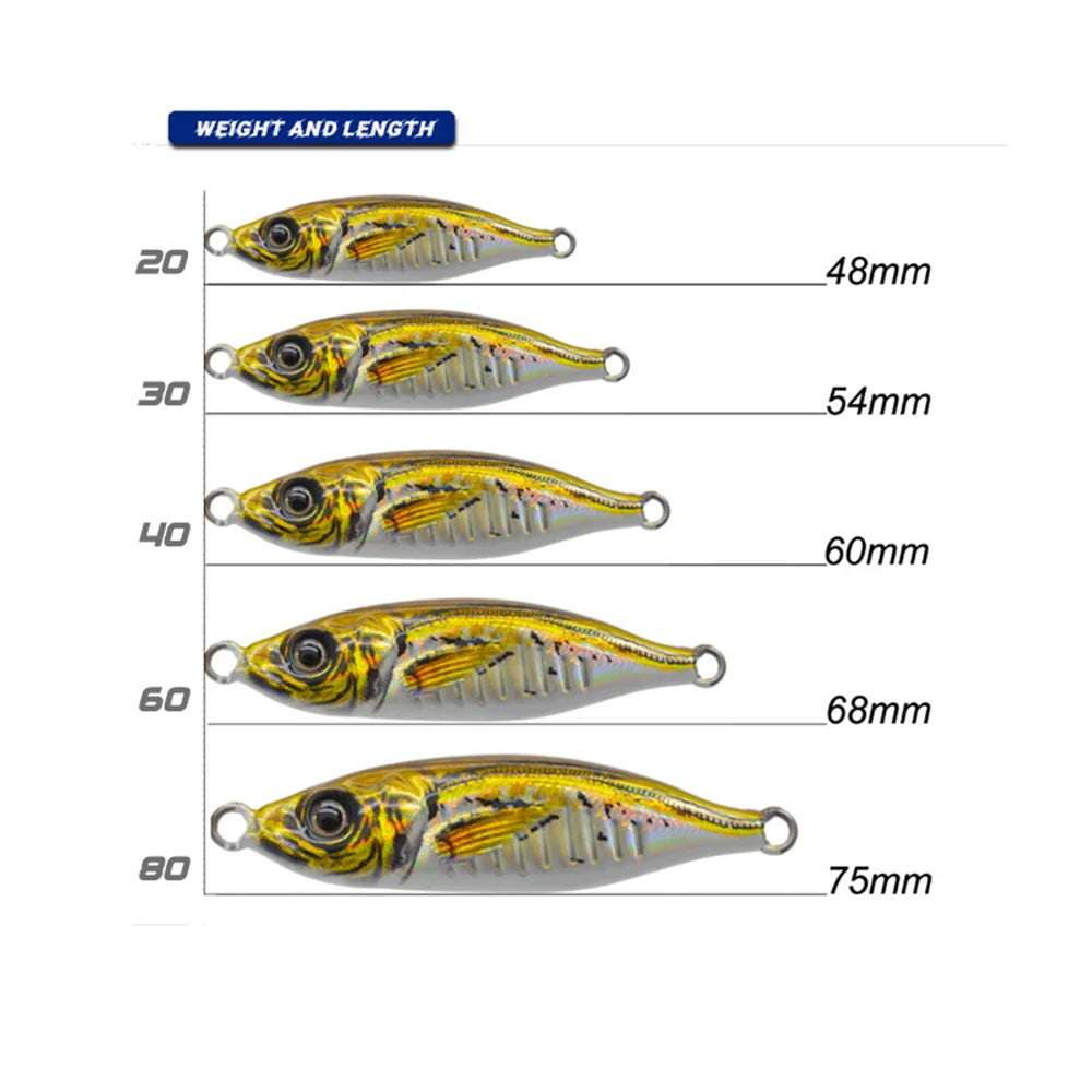 3D OffShore Saltwater Fishing Jig, Tuna Wahoo Jigging Lures