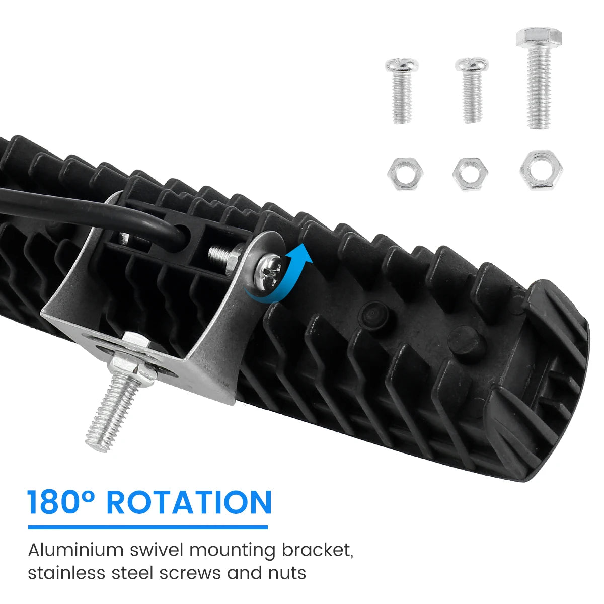 TrailNova Led Strip Work Light - 18W 6000K IP67 Waterproof