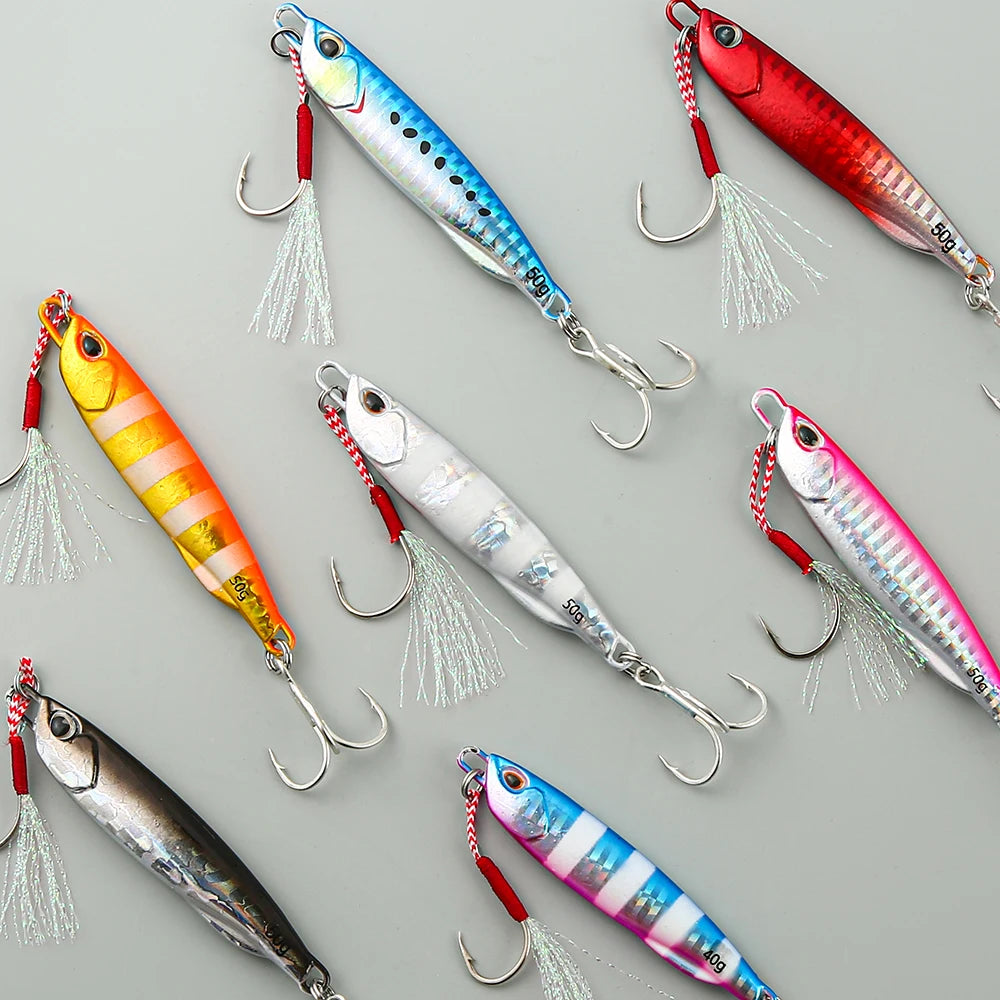 Atriptime Japen Metal Cast Jig Spoon - 10-50g Shore Lure