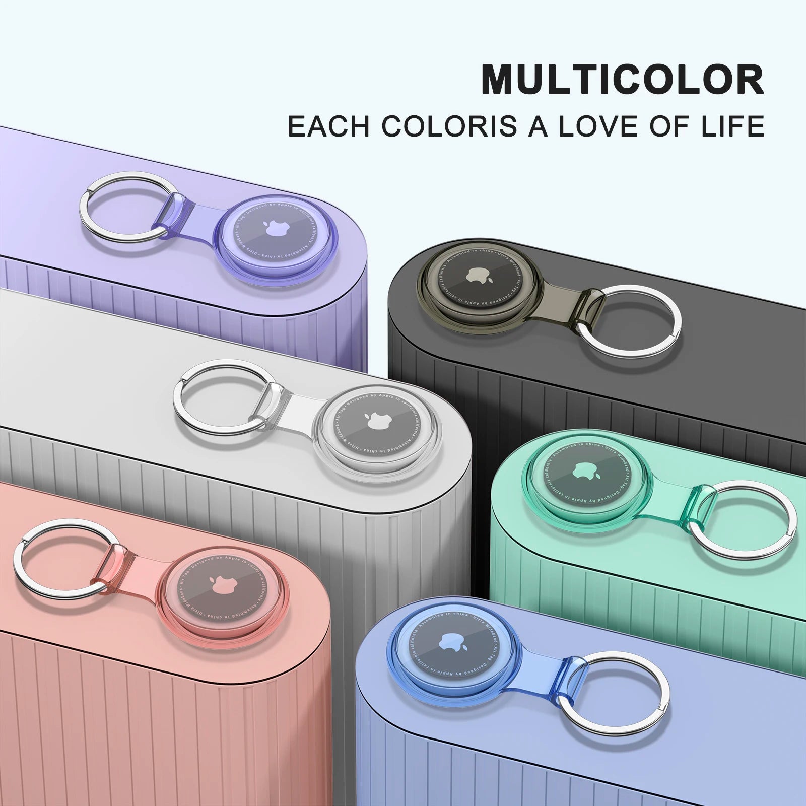 Apple AirTag Kids, Dog, Cat, Pet Collar - Key Tracker Full Cover Waterproof Case