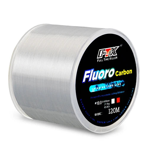 AquaLine Fluorocarbon Coated Line - Carbon Nylon Surface