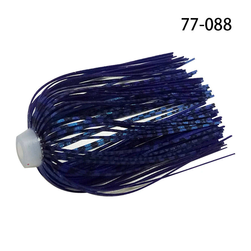 5 pcs/lot 88 Strands 64mm Silicone Skirts Elastic hole Umbrella skirts Fishing Accessories Buzzbaits Spinner Buzz Bait