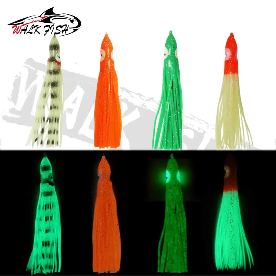 5PC Lures Squid Skirt Octopus Wobblers Sailfish Marlin Baits 5cm 9cm 115cm Artificial Bait