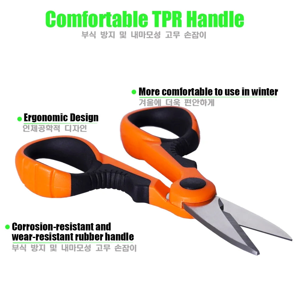 Stainless Steel Precision Fishing Line Cutter Non-slip Handle