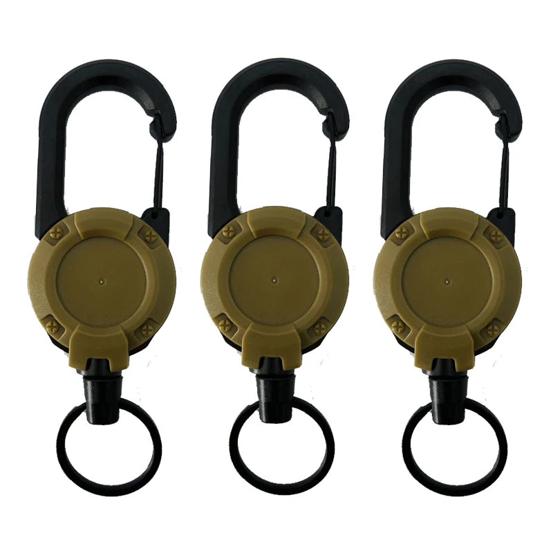 KeyGuard Retractable Wire Rope Keychain - Easy Access