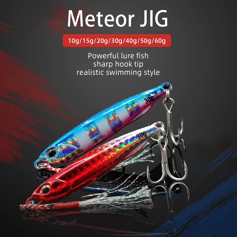 Atriptime Japen Metal Jig Spoon - Weighted 10-50g SeaBass