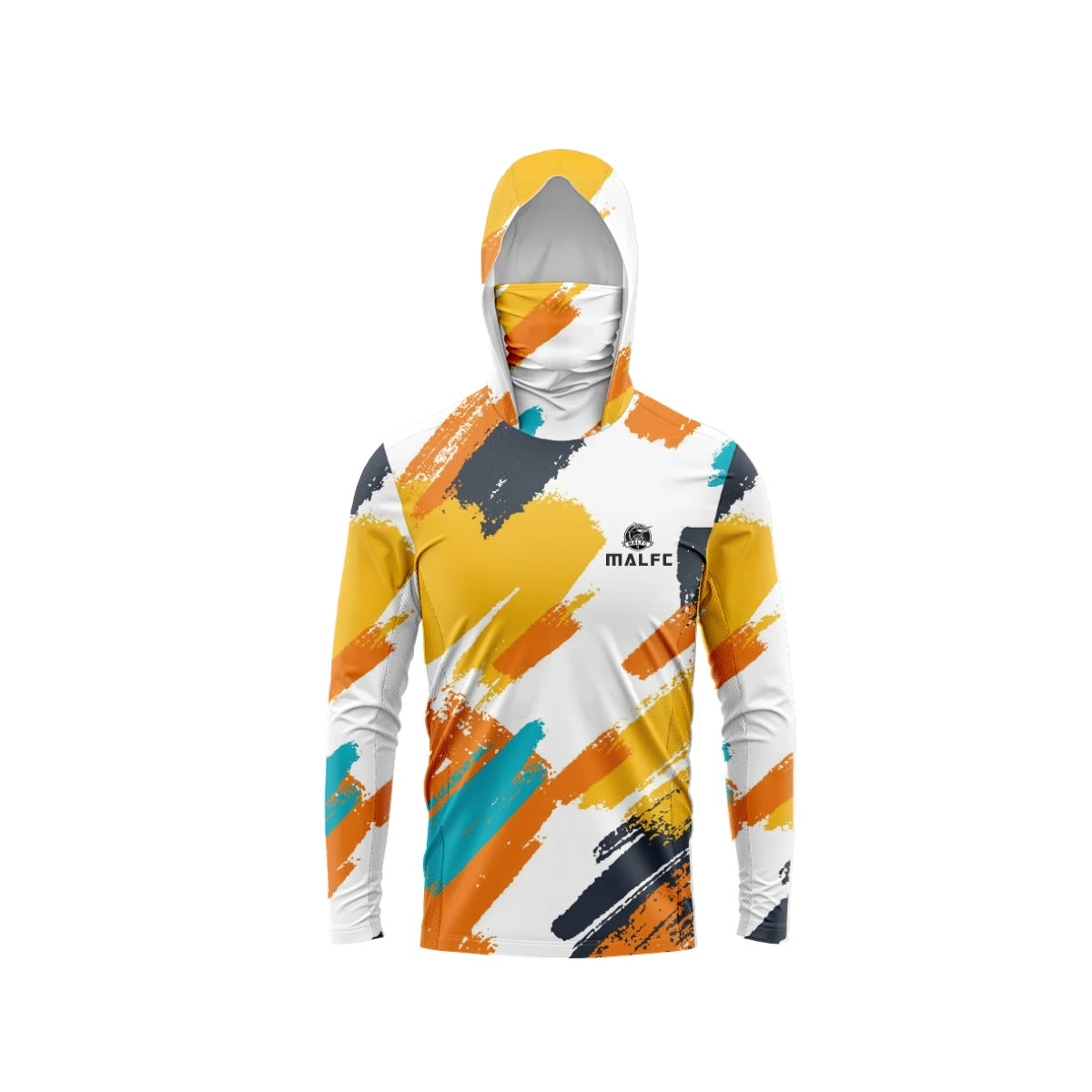MALFC Men Hooded Fishing Shirt Long Sleeve - UPF50 QuickDry