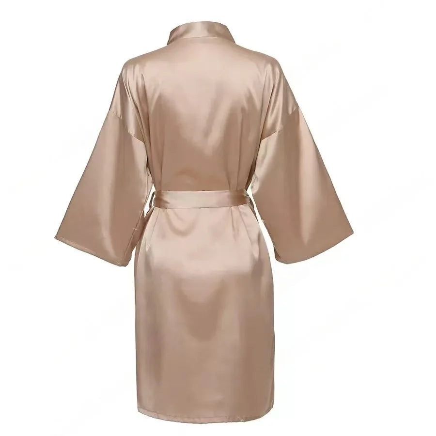 Bridal Satin Custom Bridesmaid Kimono - Personalized Robes