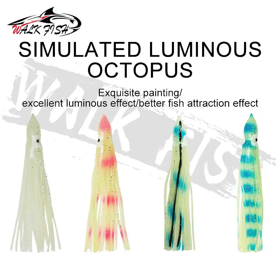 5PC Lures Squid Skirt Octopus Wobblers Sailfish Marlin Baits 5cm 9cm 115cm Artificial Bait