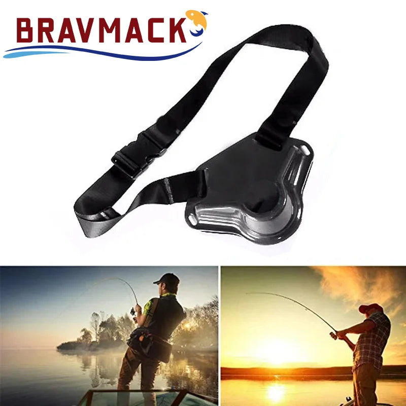 1pc Durable Fishing Fighting Belt Quality Fish Rod Holder Adjustable Belt Waist Rod Holder Boat Fishing Accessories