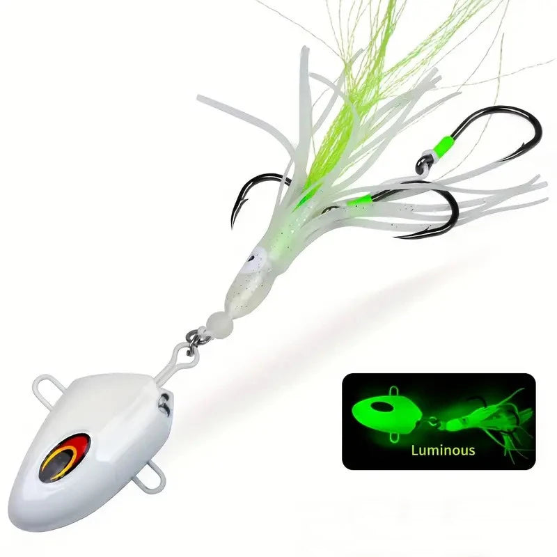 AquaLume Luminous Bait 100g - Deep Sea Glow Attracts Tuna