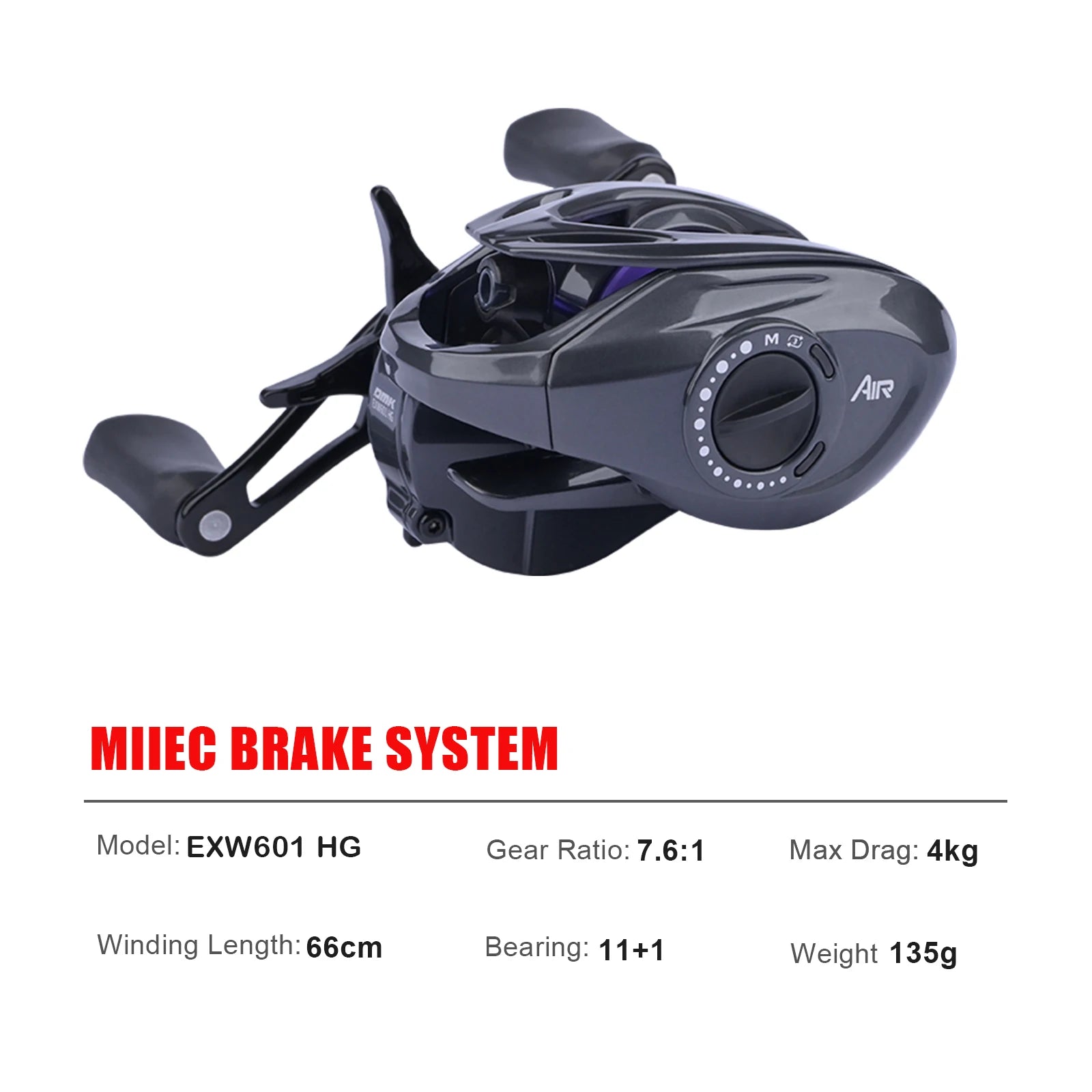 PURELURE NEW CHEETAH AIR Three Modes DC Carbon fiber Frame Material Electronic Brake Band Sound Baitcast Fishing Reels 3.5-17g